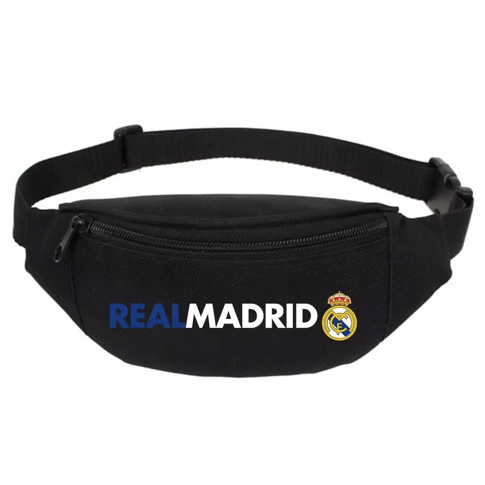 SPORTOWA NERKA CZARNA Biodrowa Prezent Dla Fana Piłki Nożnej REAL MADRID Wz