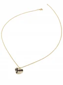 Naszyjniki - Guess Vintage Guess złoty naszyjnik serce z kryształkami JUBN04690JW - miniaturka - grafika 1