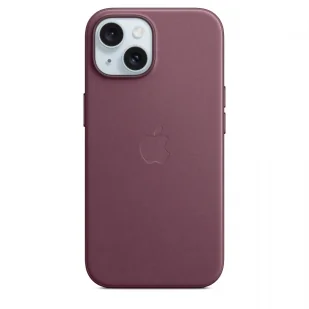 Etui z tkaniny FineWoven z MagSafe do iPhonea 15 - rubinowa morwa - Etui i futerały do telefonów - miniaturka - grafika 1