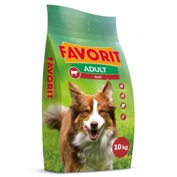 Favorit Karma sucha dla psa z wołowiną 10kg + 10% GRATIS