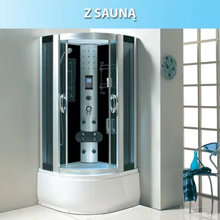 Calbati Kabina prysznicowa z hydromasażem (wymiary: 100*100*220 cm) 96881286 - Pozostałe wyposażenie warsztatu - miniaturka - grafika 1