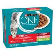 Mokra karma dla kotów - Purina One Sterilcat mix smaków 12x85g - miniaturka - grafika 1