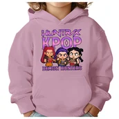 Bluzy dla dziewczynek - BLUZA DZIECIĘCA K-POPOWE ŁOWCZYNIE DEMONÓW HUNTRIX 146-152 Z KAPTUREM - miniaturka - grafika 1