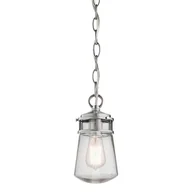 Lampy ogrodowe - Kichler Zewnętrzna LAMPA wisząca LYNDON KL/LYNDON8/S BA Elstead ogrodowa OPRAWA zwis na łańcuchu IP44 aluminium przezroczysty KL/LYNDON8/S BA - miniaturka - grafika 1