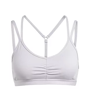adidas Kobiety Średnie wsparcie sportowe stanik, Silver Dawn, S - Biustonosze - miniaturka - grafika 1