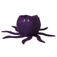 Fotele i pufy dla dzieci - Pufa worek GO GIFT Ośmiornica Fioletowy L 80 cm - miniaturka - grafika 1