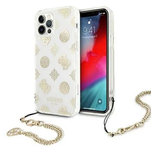 Guess GUHCN58KSPEGO iPhone 11 Pro 5,8" złoty/gold hardcase Peony Chain Collection - Etui i futerały do telefonów - miniaturka - grafika 1