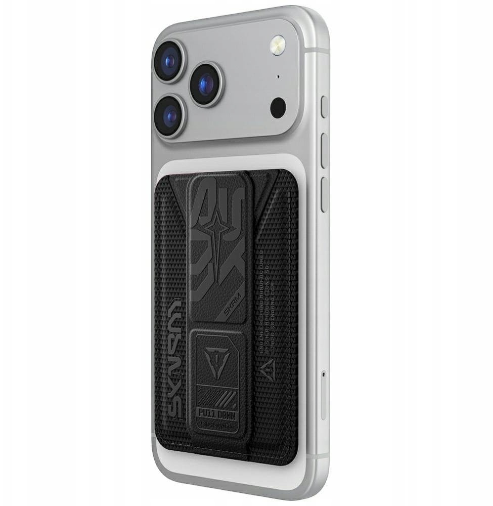 Portfel Skinarma Kado Phantom Magnetic Cardholder Grip Stand czarny