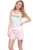 Koszulki i topy damskie - WRANGLER T SHIRT DAMSKI RETRO KABEL TANK ROSEWATER W730SEVLF 112130937 - Wrangler - miniaturka - grafika 1