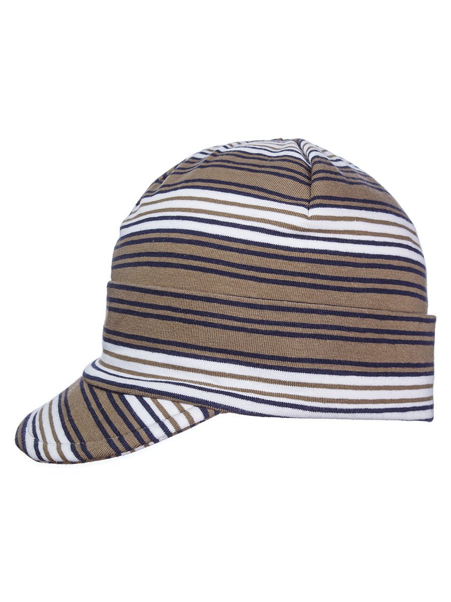 Chłopięca czapka z daszkiem oliwkowa Doll r.49