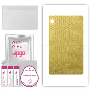 folia naklejka skórka strukturalna na TYŁ do Huawei MatePad T8 LTE Kirin - Plaster Miodu Złoty - apgo SKINS - Akcesoria do tabletów i e-booków - miniaturka - grafika 1