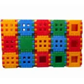 Klocki - Tupiko KLOCKI KONSTRUKCYJNE WAFLE BUDOWLANE ADUSIE 90el KKA909212 - miniaturka - grafika 1