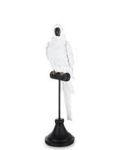 Biało czarna figurka w kształcenie papugi BEO 30 cm - Figurki dekoracyjne - miniaturka - grafika 1
