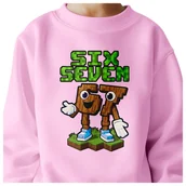 Bluzy dla dziewczynek - BLUZA DZIECIĘCA 67 SIX SEVEN VIRAL DLA CHŁOPCA DZIEWCZYNKI 146-152 - miniaturka - grafika 1