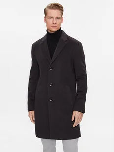 Boss Płaszcz wełniany H-Hyde-C-224 50485199 Granatowy Regular Fit - Płaszcze męskie - miniaturka - grafika 1