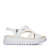 Sandały damskie - Sandały Rieker CEO-V44Y5-80 Biały - miniaturka - grafika 1