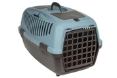 Sprzęt podróżny i transportery dla psów - Zolux Zolux Transporter GULLIVER 2 z plastikowymi drzwiczkami kol. niebieski/ciemny brąz (422093BAC) Dostawa GRATIS od 99 zł + super okazje - miniaturka - grafika 1