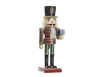 Ozdoby bożonarodzeniowe - Figurka Dziadek Do Orzechów Świąteczny Drewno 25Cm - miniaturka - grafika 1