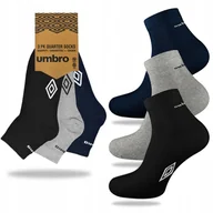Skarpetki męskie - Skarpety bawełniane 3-PAK sportowe UMBRO QUARTER - 39-42 - miniaturka - grafika 1