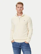 Swetry męskie - Gant Sweter 8030256 Écru Regular Fit - miniaturka - grafika 1