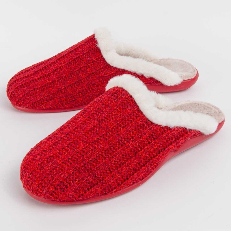 Northome Pantofel Louslip Czerwony