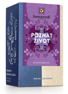 Sonnentor - Happiness is® poznanie życia, herbata w torebkach, organiczna, 18 szt. - Herbata - miniaturka - grafika 1