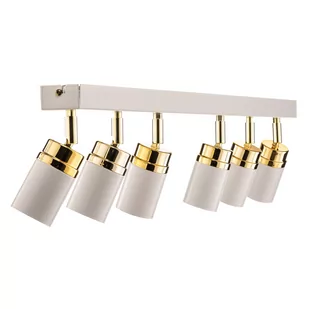 Spot sufitowy Rondo biały/złoty 6-punktowy - Lampy sufitowe Spot sufitowy Rondo biały/złoty 6-punktowy - Lampy sufitowe - miniaturka - grafika 4