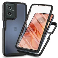 Etui i futerały do telefonów - Etui TECH-PROTECT Defense do Motorola Moto G55 5G Czarny - miniaturka - grafika 1