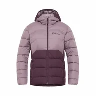Kurtki damskie - Damska kurtka puchowa Jack Wolfskin ATHER DOWN HOODY W midnight plum - XS - miniaturka - grafika 1