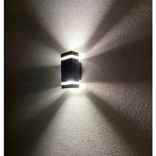 SuperLed Ścienna LAMPA zewnętrzna 6759 ogrodowa OPRAWA elewacyjna outdoor IP54 szara 6759 - Lampy ogrodowe - miniaturka - grafika 1