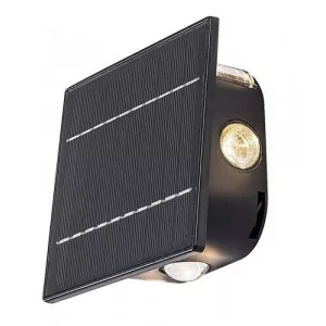 RABALUX 77034 Emmen Lampa solarna 50 LM IP54 czarny LED 0,5 - Lampy ogrodowe - miniaturka - grafika 1