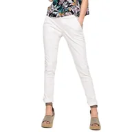 Spodnie damskie - Spodnie damskie Superdry International Sweet Chinohose białe-S - miniaturka - grafika 1