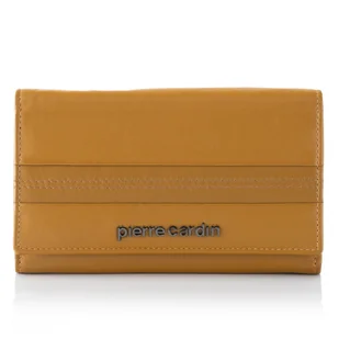 Portfel damski Pierre Cardin ze skóry naturalnej TILAK130 455 - żółty - Portfele - miniaturka - grafika 1
