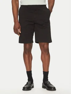 Calvin Klein Szorty materiałowe Modern Twill Reg. Straight Short K10K114068 Czarny Regular Fit - Spodenki męskie - miniaturka - grafika 1