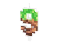 Urodziny dziecka - Świeczka cyferka Piksele - 9 - 1 szt. - miniaturka - grafika 1