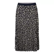 Spódnice - TOM TAILOR Damski Plisowana spódnica midi z nadrukiem 1030357, 29142 - Navy Dotted Design, 42 - miniaturka - grafika 1