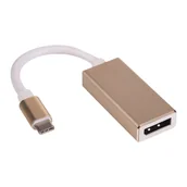 Adaptery i przejściówki - Akyga Konwertery AK-AD-56 (DisplayPort F - USB typu C M; 0,15m; kolor miedziany) 2_219519 - miniaturka - grafika 1