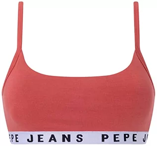 Biustonosze - Pepe Jeans Solid Str Brlt Biustonosz damski, Czerwony, S - grafika 1