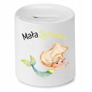 SKARBONKA DLA DZIECI MAŁA SYRENKA PREZENT z Nadrukiem ze Zdjęciem - Skarbonki - miniaturka - grafika 1