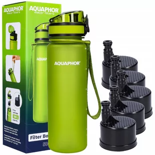 Butelka Filtrująca Aquaphor City 0,5L +5 Wkładów - Butelki filtrujące - miniaturka - grafika 1