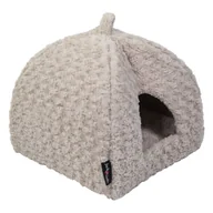 Legowiska dla kotów - Jack and Vanilla Domek igloo dla zwierząt Softy XS, 40x40x40 cm, beż - miniaturka - grafika 1