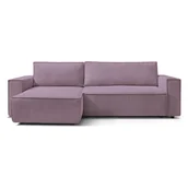 Narożniki - Różowy rozkładany narożnik dwustronny Bobochic Paris Nihad - miniaturka - grafika 1