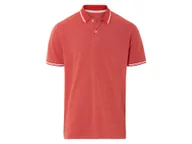 Koszulki męskie - LIVERGY® Koszulka polo męska z bawełną (Pomarańczowy, L (52/54)) - miniaturka - grafika 1