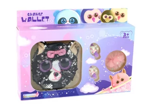 Portfel Spinki Zestaw Dla Dziewczynki Portfelik Kotek 4 ele. - Zabawy w naśladowanie dorosłych - miniaturka - grafika 3