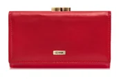 Portfele - OCHNIK SL-128-41 skórzany portfel damski czerwony– elegancja i funkcjonalność SL-128-41 - miniaturka - grafika 1