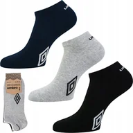 Skarpetki męskie - SKARPETY STOPKI Umbro Sneaker bawełniane sportowe 3-PAK - 43-46 - miniaturka - grafika 1