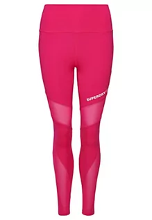 Legginsy - Superdry Training 7/8 Mesh Legginsy WS311708A Pink Raspberry Sorbet 12 Kobieta, Różowy Sorbet malinowy, 36 - grafika 1