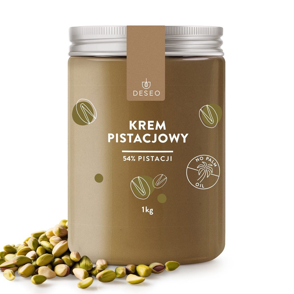 Krem Pistacjowy DESEO 1kg bez barwników i oleju palmowego pasta pistacjowa