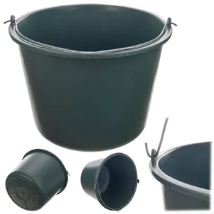 Wiadro z metalowym uchwytem Acuto 12L szare - Konewki - miniaturka - grafika 1