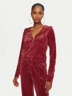 Bluzy damskie - Juicy Couture Bluza Madison JCWA122001 Czerwony Slim Fit - miniaturka - grafika 1